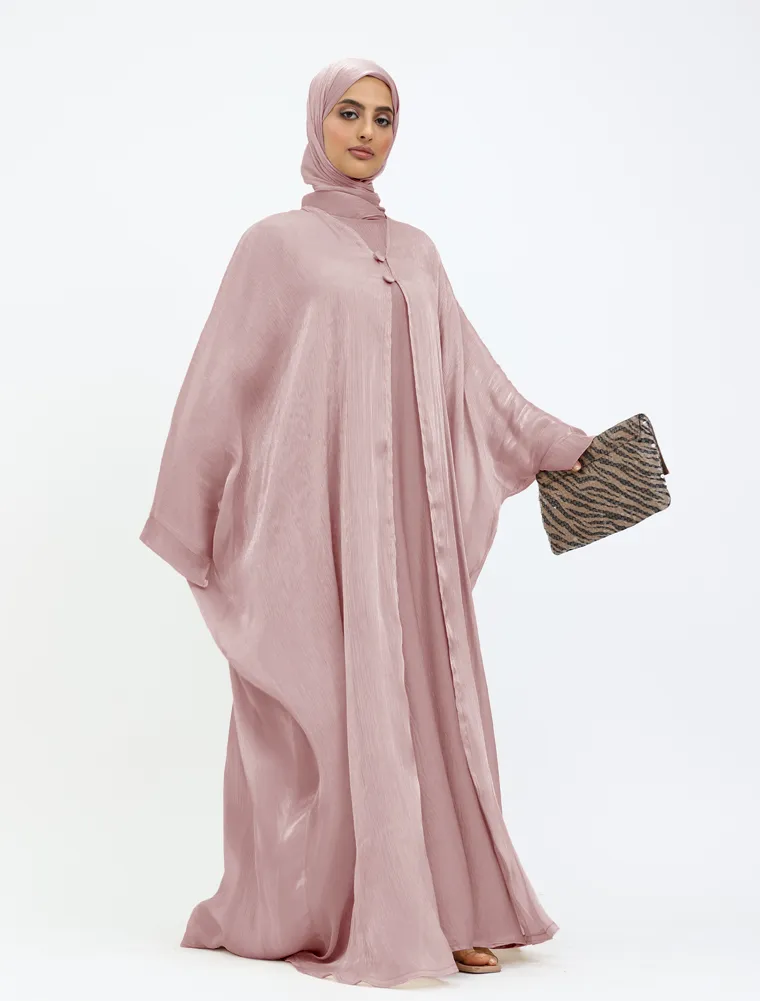 Rose Organza Kimono Set